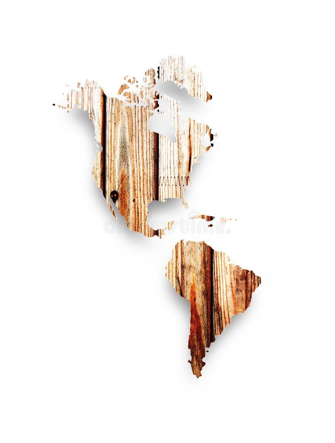 Wooden map of Africa