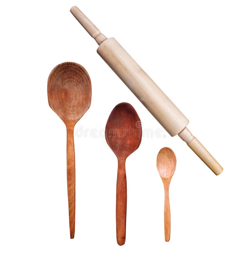 Wooden mixing spoons stock image. Image of shot, traditional 67012785