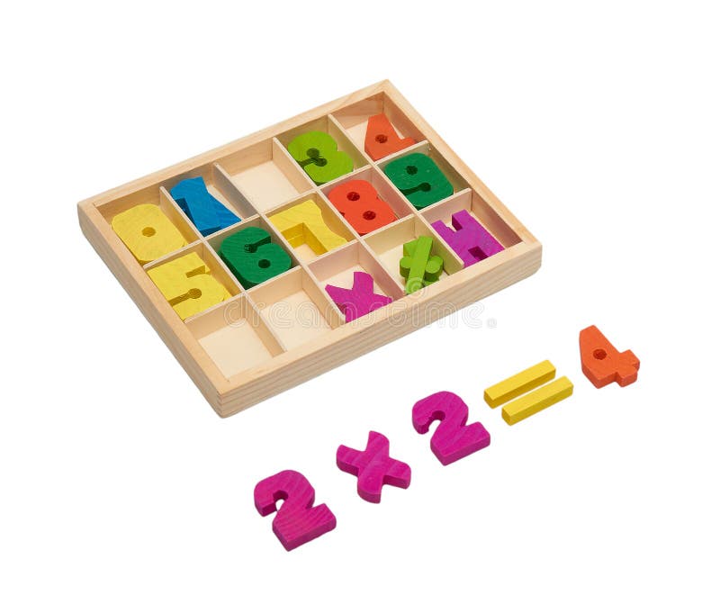 Wooden numbers