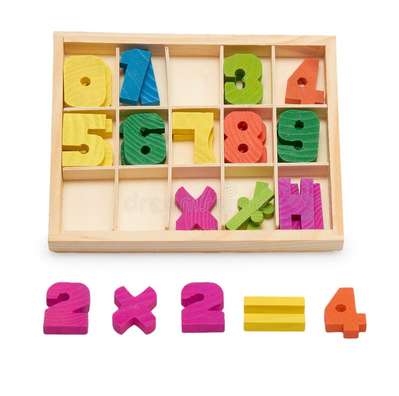 Wooden numbers