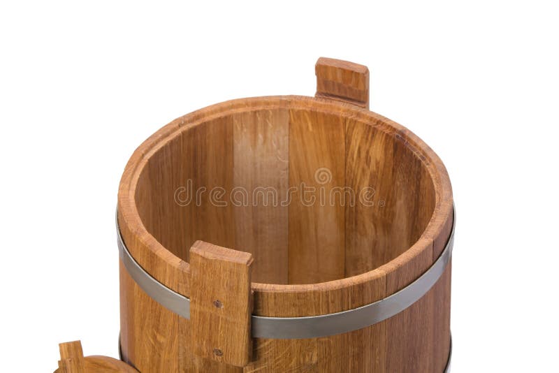 Wooden Vat With Wooden Spoon Picture. Image 5670837