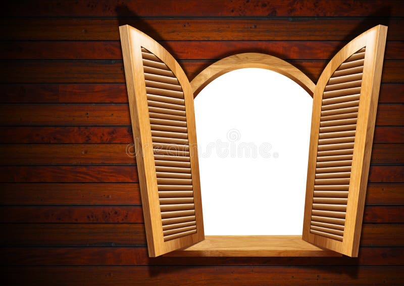 Wooden Open Window