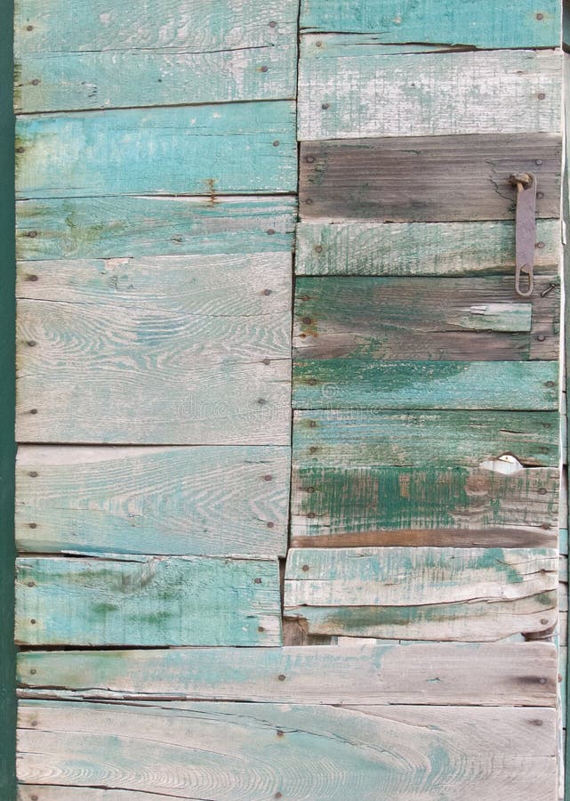 Wooden panel door of scrap wood stock photos Wooden panel door of scrap wood stock photos
