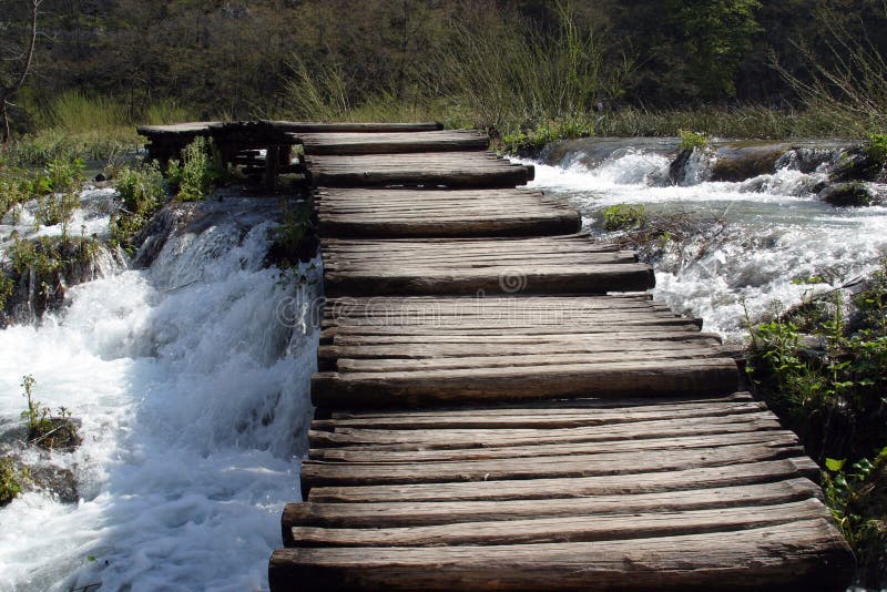 Wooden pathway in Plitvice Lakes