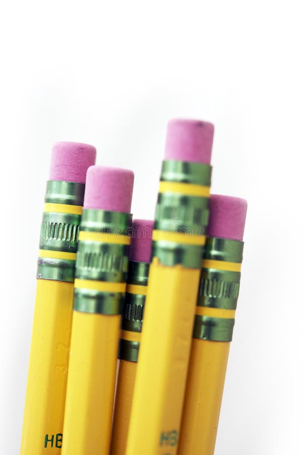 Wooden Pencils stock image. Image of erasers, yellow 35501061