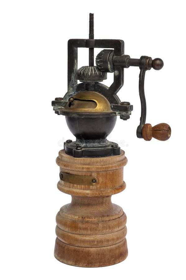 Wooden pepper grinder stock image. Image of restaurant 127735661