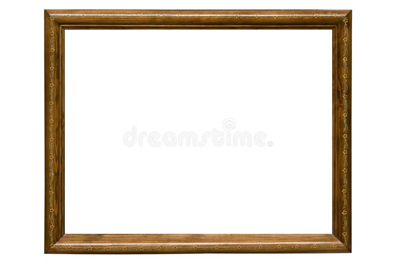 Wooden picture frame stock image. Image of frames, deco 6655755