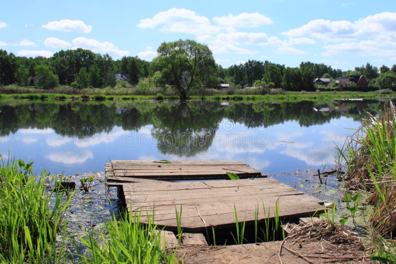 Wooden platform stock image. Image of platform, small 55879063