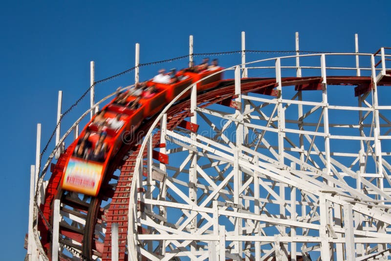 Wooden Rollercoaster royalty free stock image Wooden Rollercoaster royalty free stock image