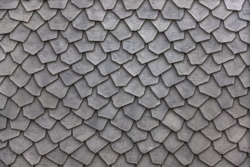 Wooden roof tiles texture