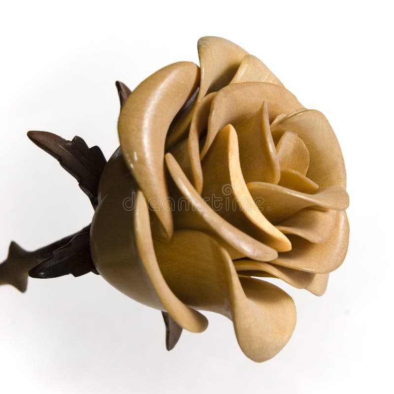 Wooden rose stock photo. Image of thread, plant, interior 6846450