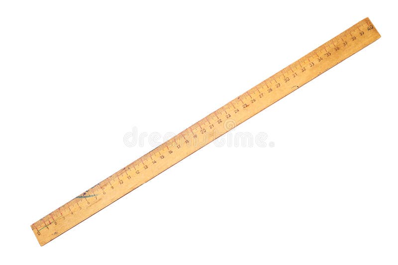 39inch Or 100cm Wood Long Ruler One Meter Meterstick Isolated On White  High-Res Stock Photo - Getty Images