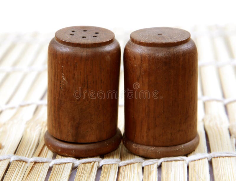 wooden salt and pepper shakers