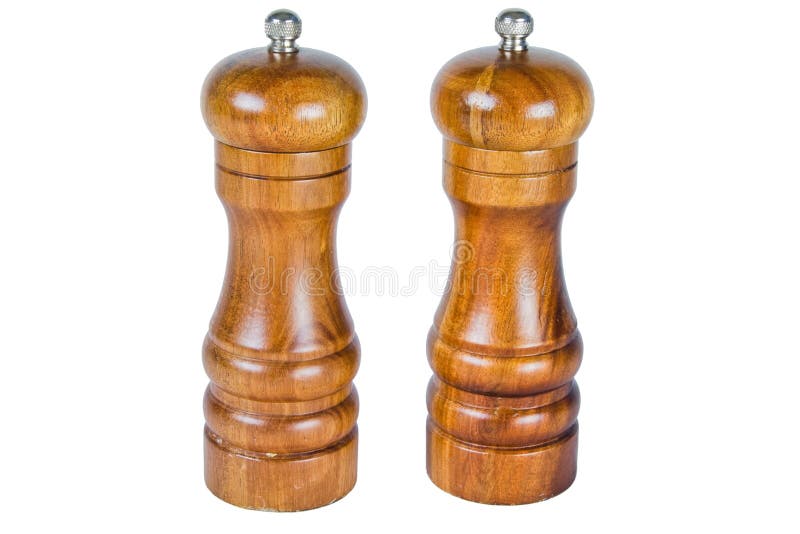 Wooden Salt And Pepper Shakers Stock Image Image 12991685