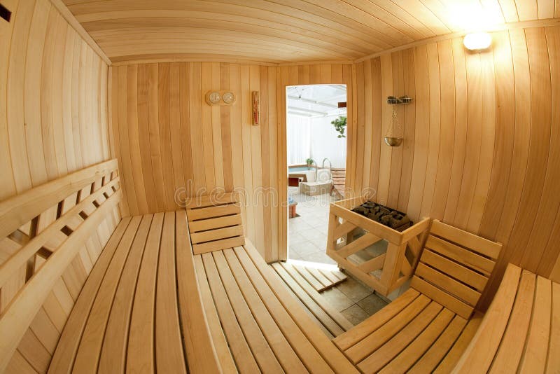 Wooden sauna