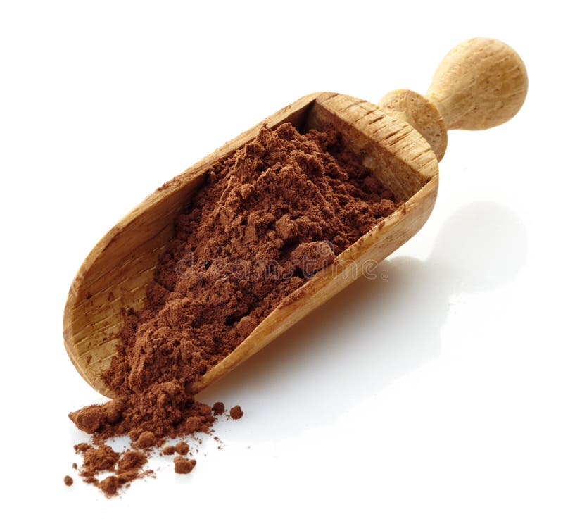 Cocoa powder stock image. Image of isolated, coffee, candy 16539013