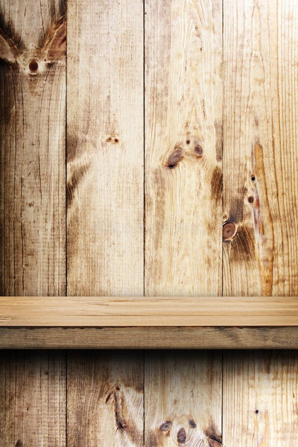 Empty Shelf On White Brick Wall Stock Photo Image of room, ancient