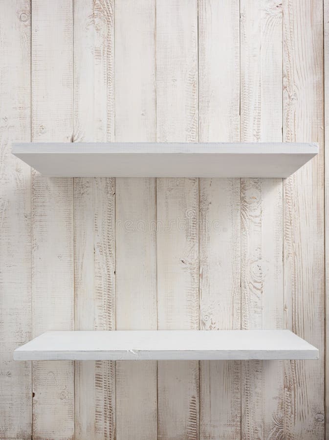 Wooden Shelves at White Background Stock Photo Image of plank