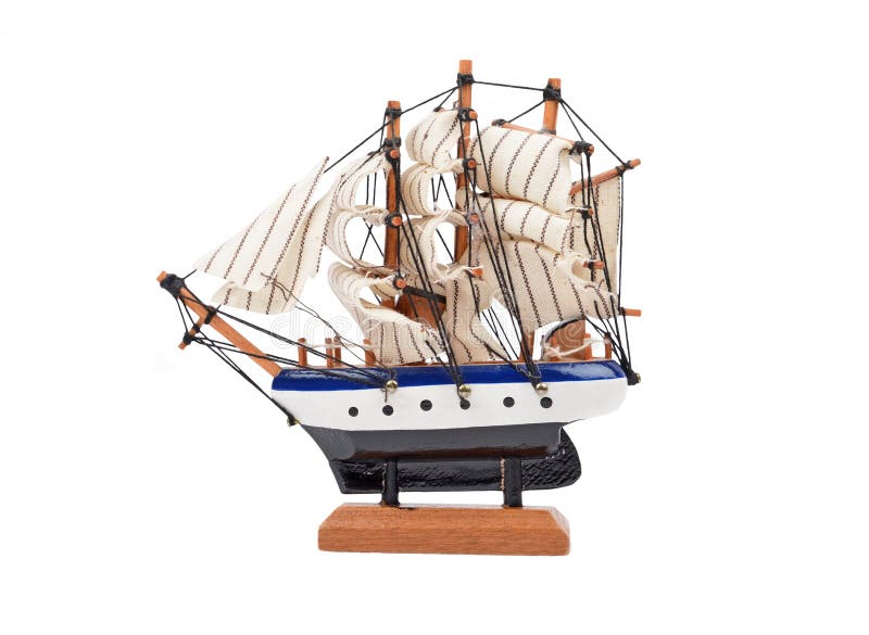 Wooden ship toy model stock image. Image of replica, wooden 19285153