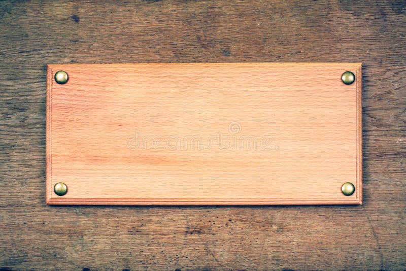 Wooden Sign Board Blank Frame on Old Wood Background. Retro Style Filtered  Photo Stock Image - Image of door, book: 183730331