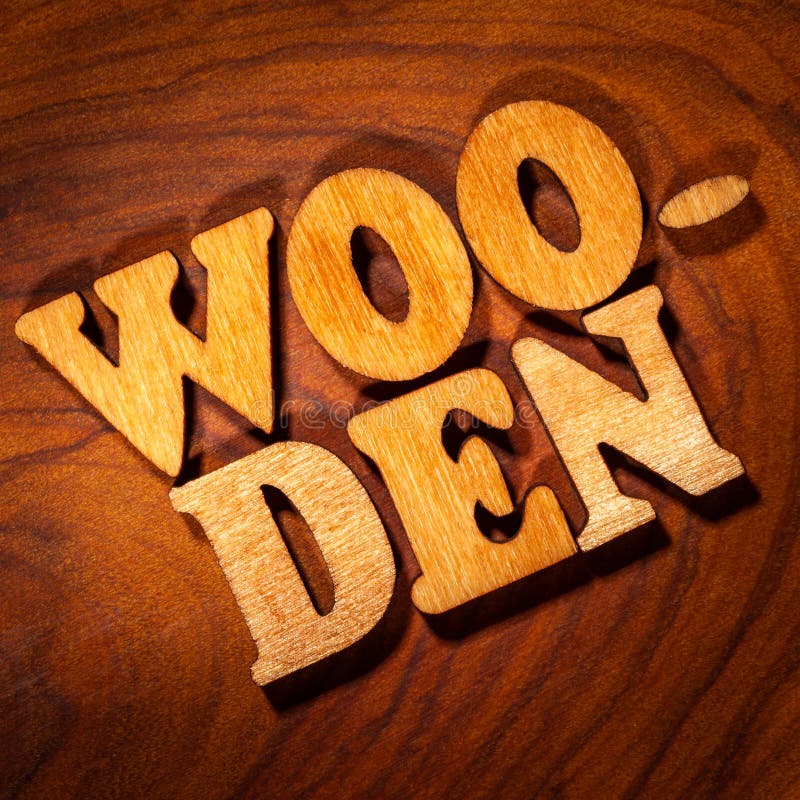 Wooden Single word stock image. Image of wood, furniture 260108175