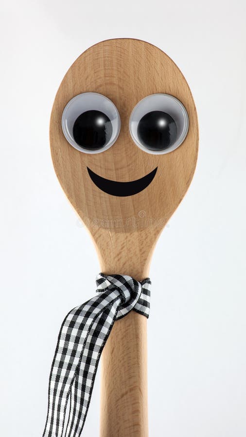 Wooden spoon stock photo. Image of utensil, spoon, smiling 54684638