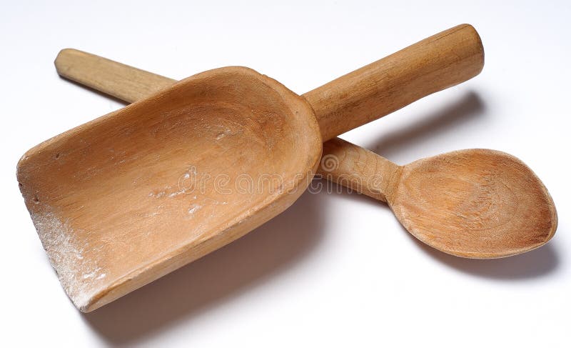 Wooden spoon for flour