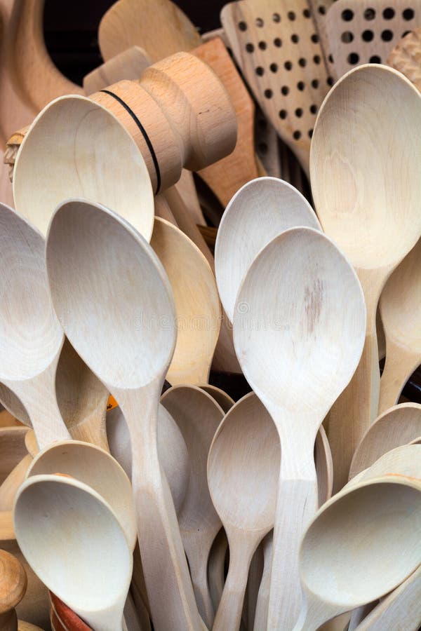 Wooden Spoons and Spatula Kitchen Utensils Stock Image Image of bunch, cooking 52871763