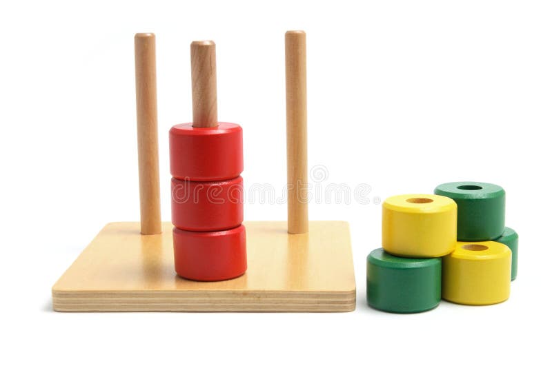 Wooden Stack and Sort Toy stock photo. Image of stand 19959248
