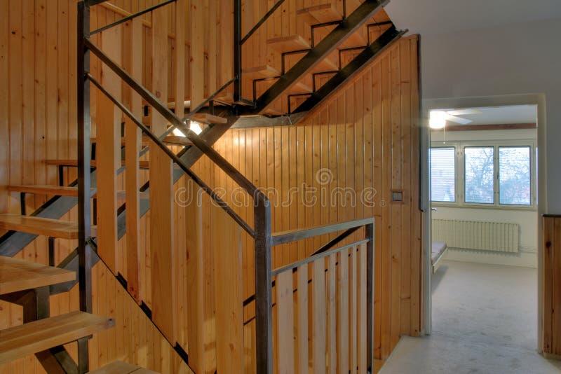 Wooden staircase