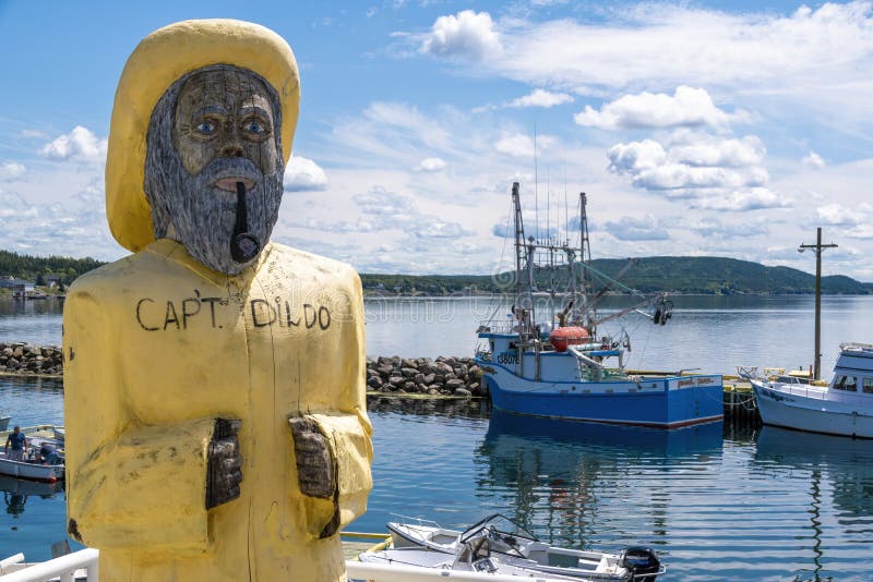 Wooden Statue in Dildo Harbour, Newfoundland