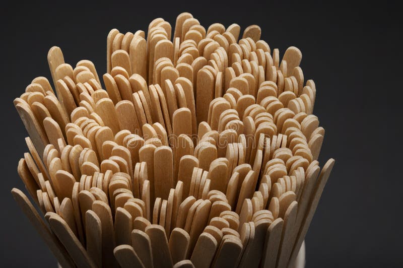 Pile of Wooden Coffee Stirrers 3D model