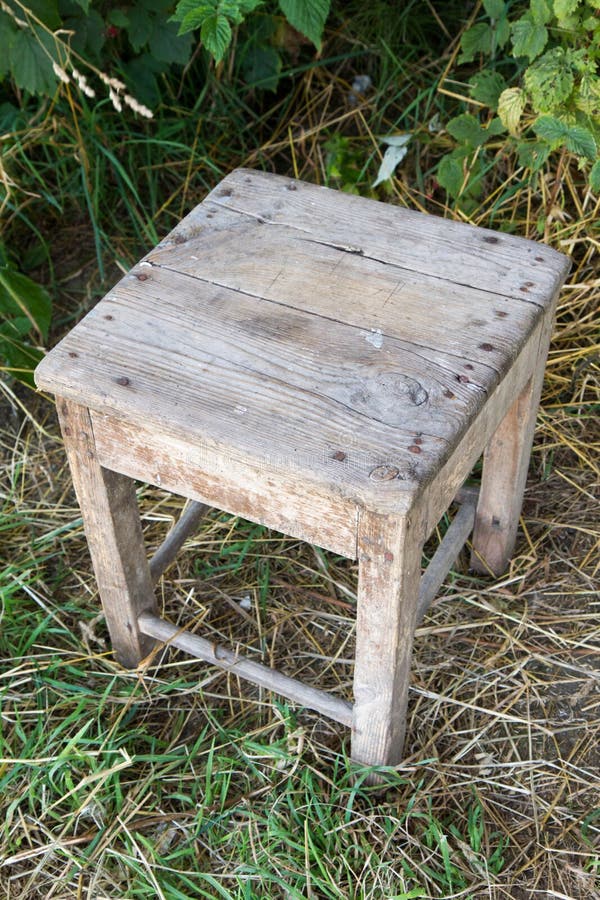 Wooden stool stock photo. Image of homeless, used, shoe 97192008