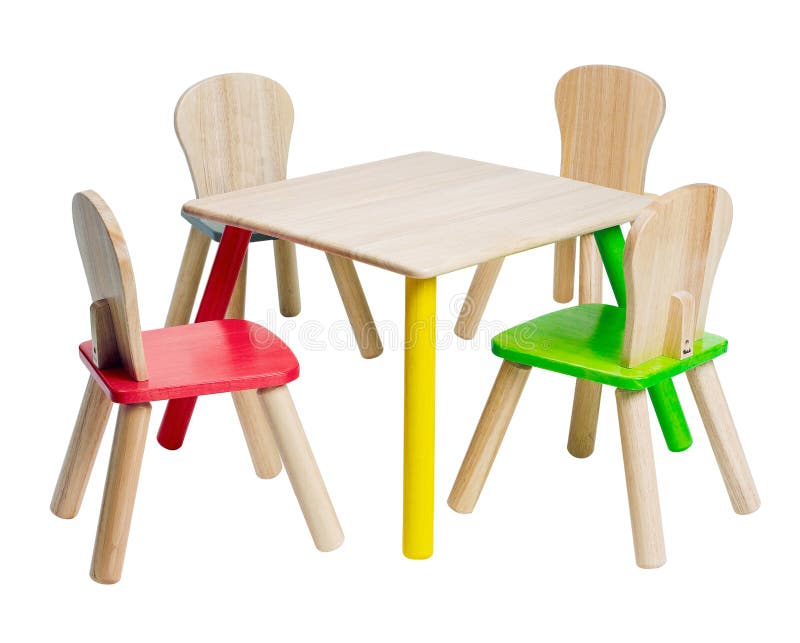 Wooden table and chairs toys for kid