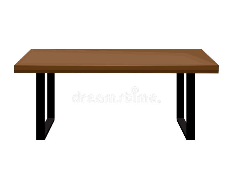 Wooden Table Isolated Illustration Stock Illustrations 30,476 Wooden