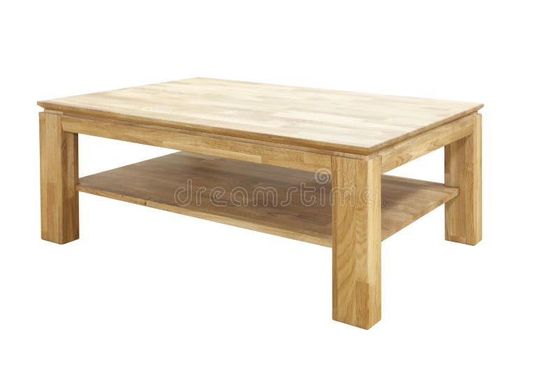 Wooden table isolated stock photo. Image of household 95016354