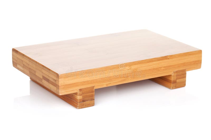Wooden table for japanese food royalty free stock images