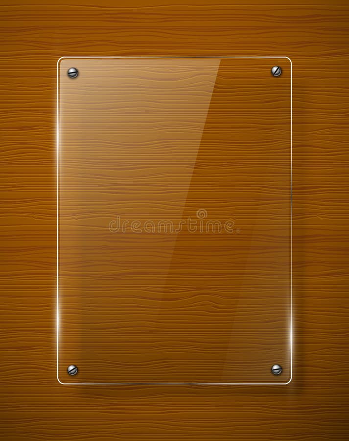 Wooden texture with glass framework.