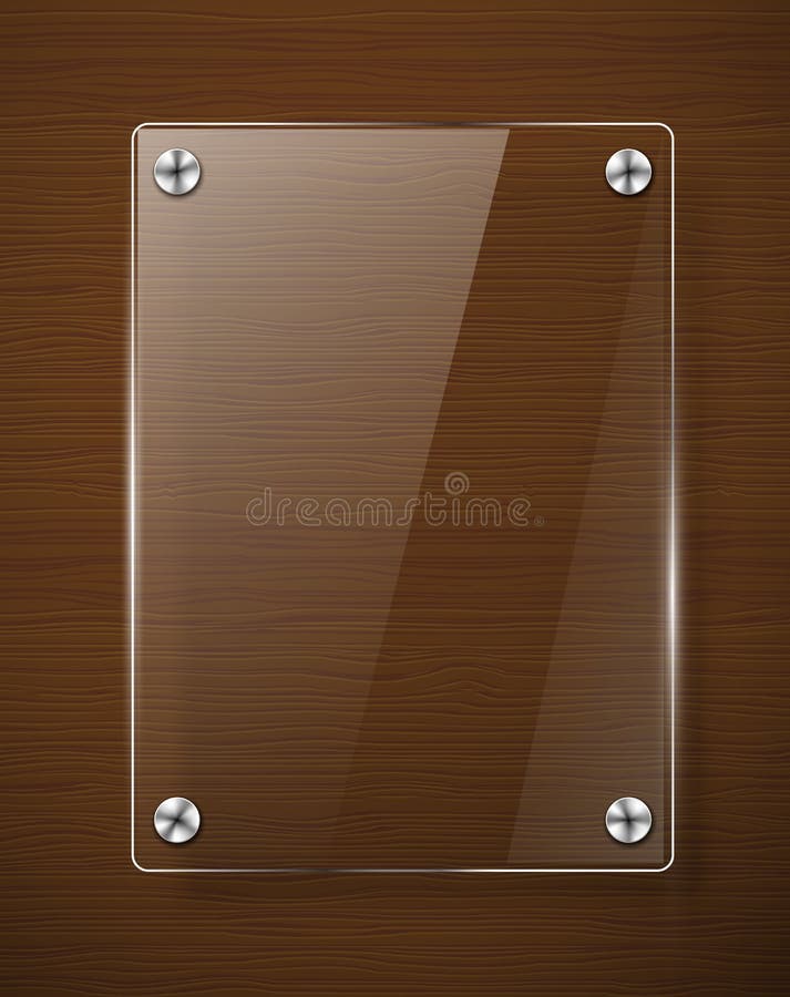 Wooden texture with glass framework.