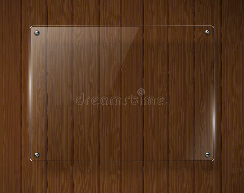 Wooden texture with glass framework