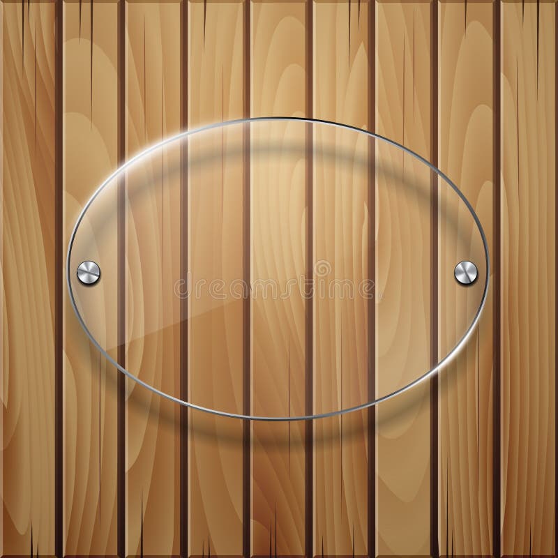 Wooden texture with glass framework.