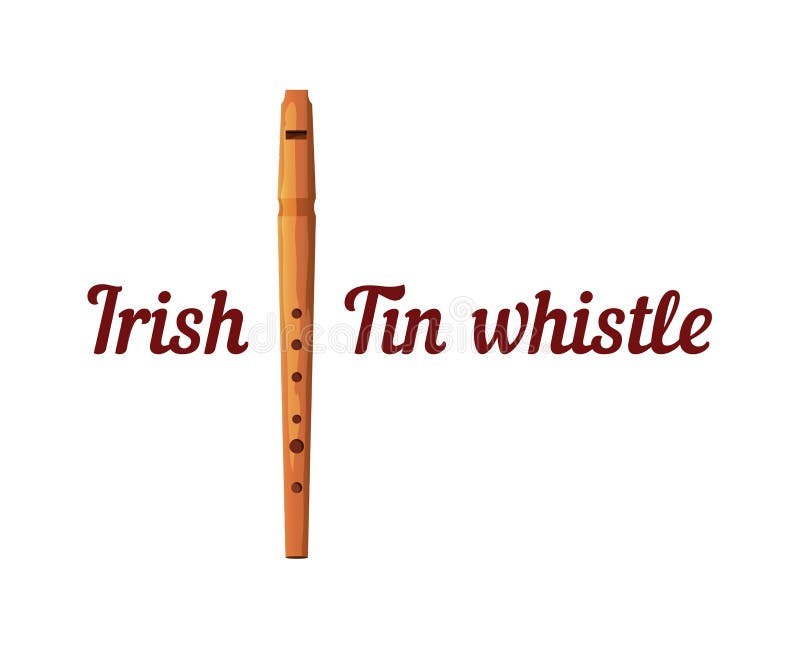 Wooden Tin Whistle, Wooden Irish Whistle in d 