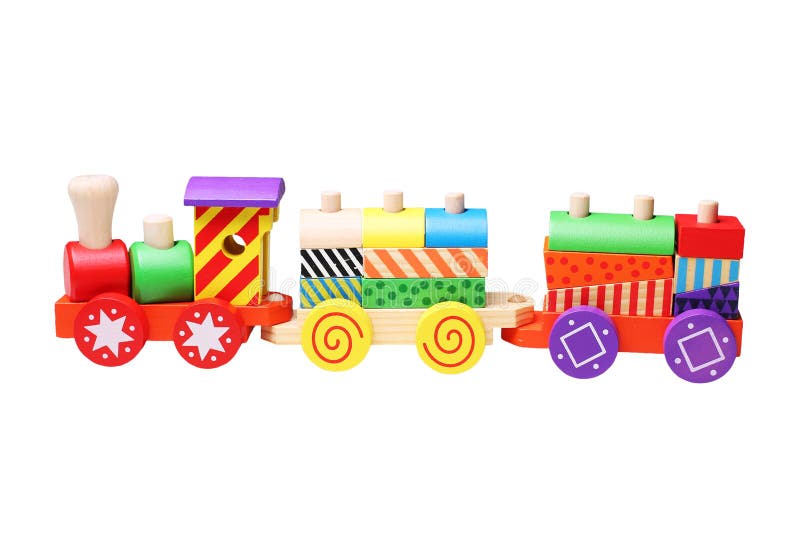 Wooden toy train for children