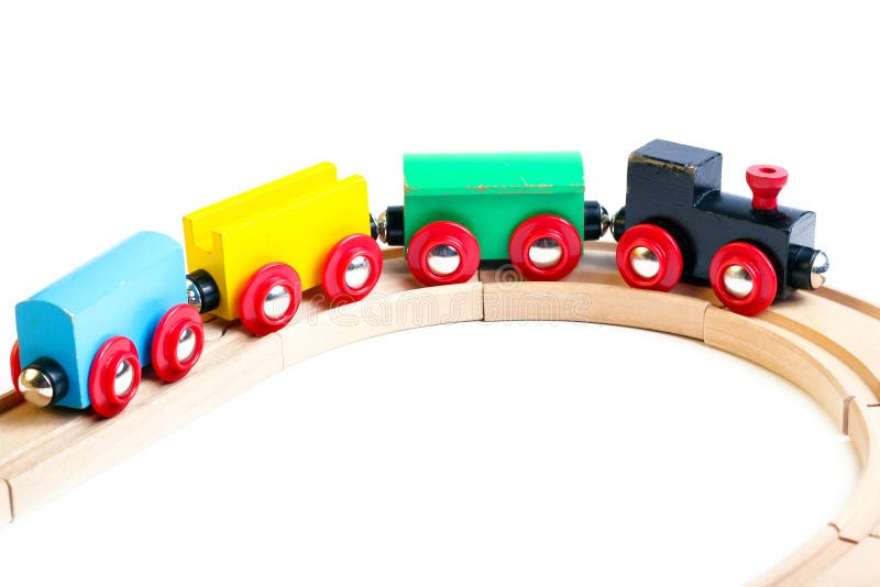 Wooden toy train