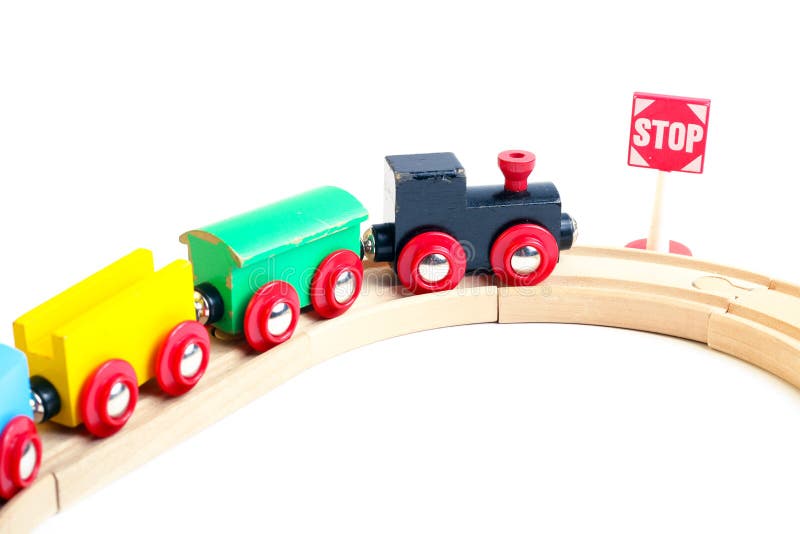 Wooden toy train