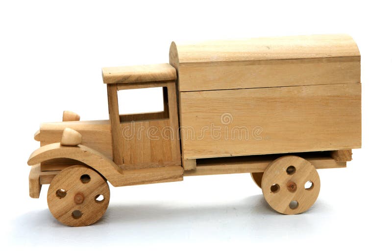 Wooden Toy Truck stock photo. Image of model, truck 