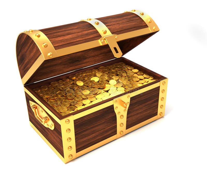 Wooden treasure chest