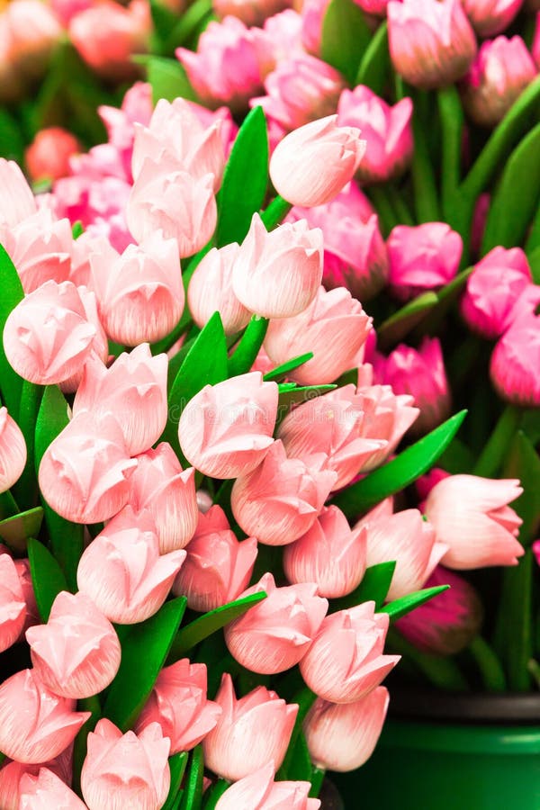 Wooden tulips in Amsterdam stock image. Image of dutch 26892867