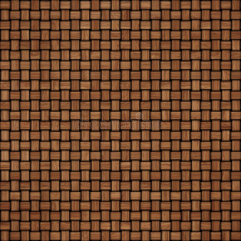 Wooden weave texture background. Abstract decorative wooden textured basket weaving background. Seamless pattern.