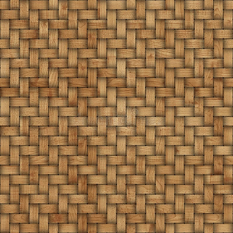 Wooden weave texture background. Abstract decorative wooden textured basket weaving background. Seamless pattern.